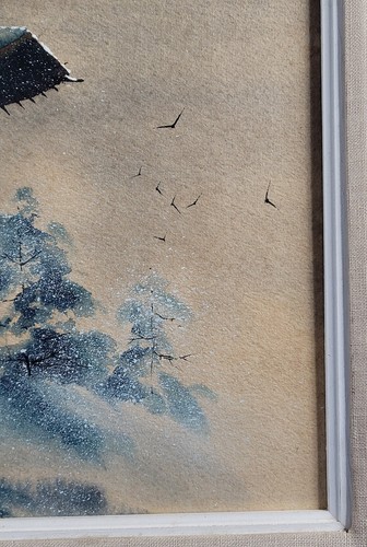 Frank M. Hamilton "Kiyomizu Winter, Yokyo, Japan" Original Gouache Watercolor - Picture 8 of 10