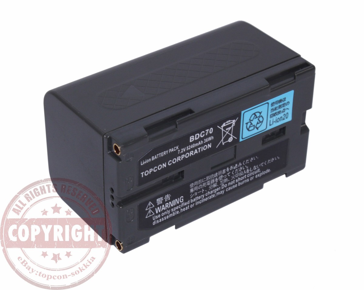 BDC-70, BATTERY FOR SOKKIA,TOPCON TOTAL STATION,GPS,SRX,GRX