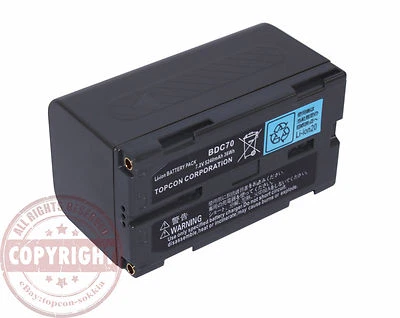 TPI BDC-70, BATTERY FOR SOKKIA,TOPCON TOTAL STATION,GPS,SRX,GRX,ROBOTIC,HIPER V