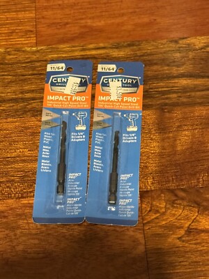 Century Drill & Tool Pro Grade Impact Pro Drill Bit, 11/64'' shank Count 2