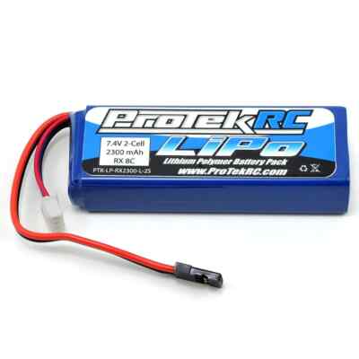 ProTek RC LiPo Receiver Battery Pack Mugen/AE/8ight-X 7.4V/2300mAh w/Balance Plu