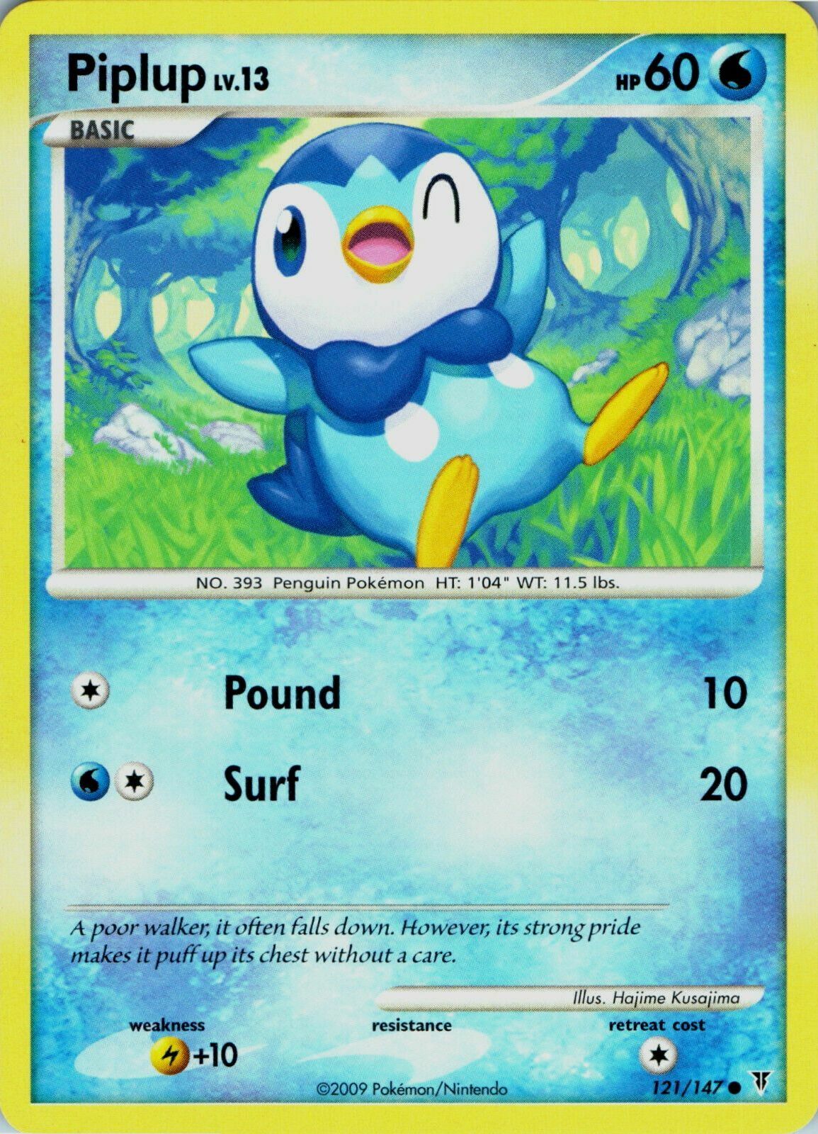 Piplup 121/147 Platinum Supreme Victors Common MINT! Pokémon