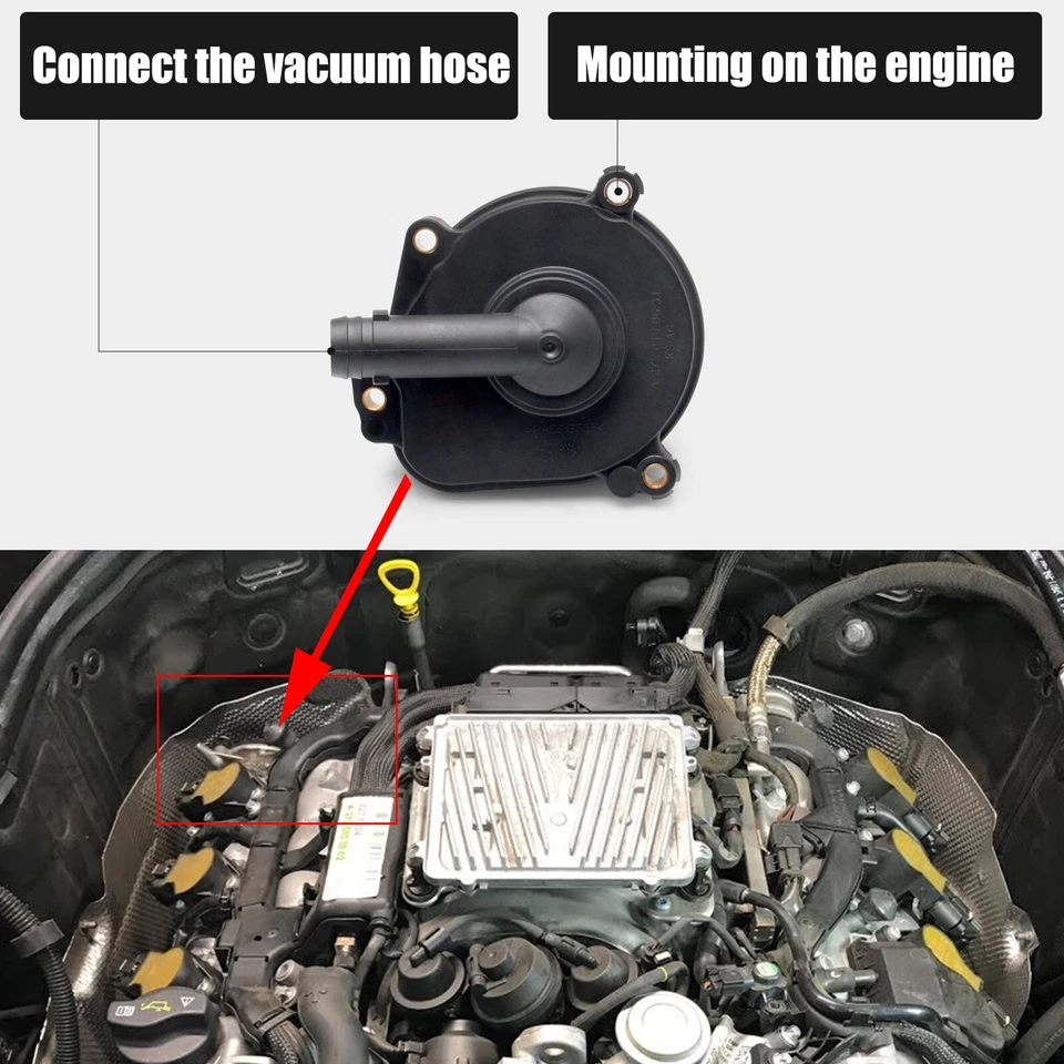 ⭐Kit de cubierta separador de aceite de motor para Mercedes-Benz con juego de tapa de sello y árbol de levas⭐ Foto 4 de 4