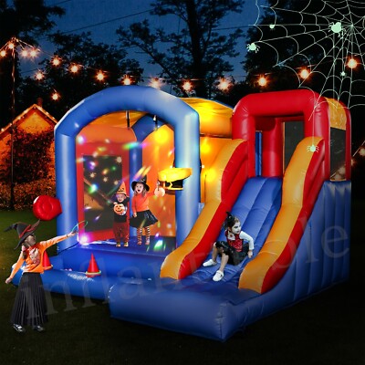 15FT Commercial PVC Inflatable Bounce House Slide Playhouse Kids Halloween Party