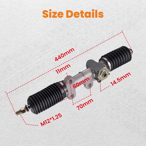 Steering Gear Box Rack Assembly For Club Car Golf Carts 1984-2004 101878302 - Picture 4 of 12