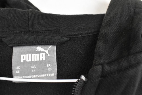 Puma Hoodie Zip up Black Logo Summer Outdoors Sport Size XS - Picture 3 of 5