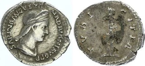 Pièces de monnaie antiques de l'empire Romain romains argent
