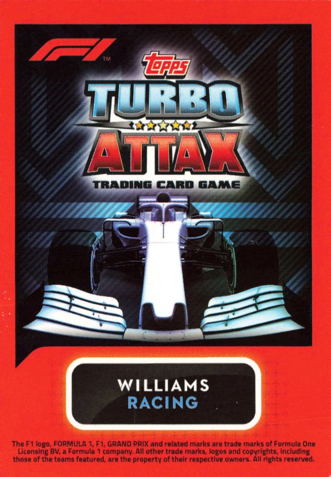 George Russell #67 2020 Topps Turbo Attax Formula 1 Williams - Image 2 of 2