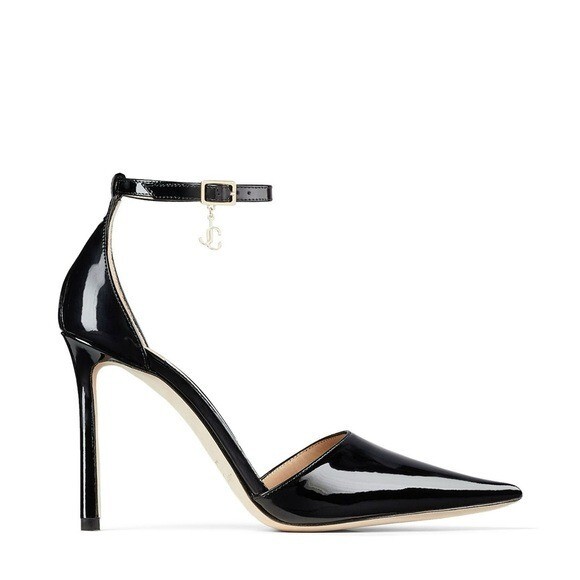 New JIMMY CHOO LENI 100 PUMP PATENT LEATHER 38 $950