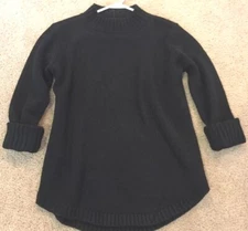 a.n.a. Black Long Sleeve Pullover/Sweater Mock Neck Top XS