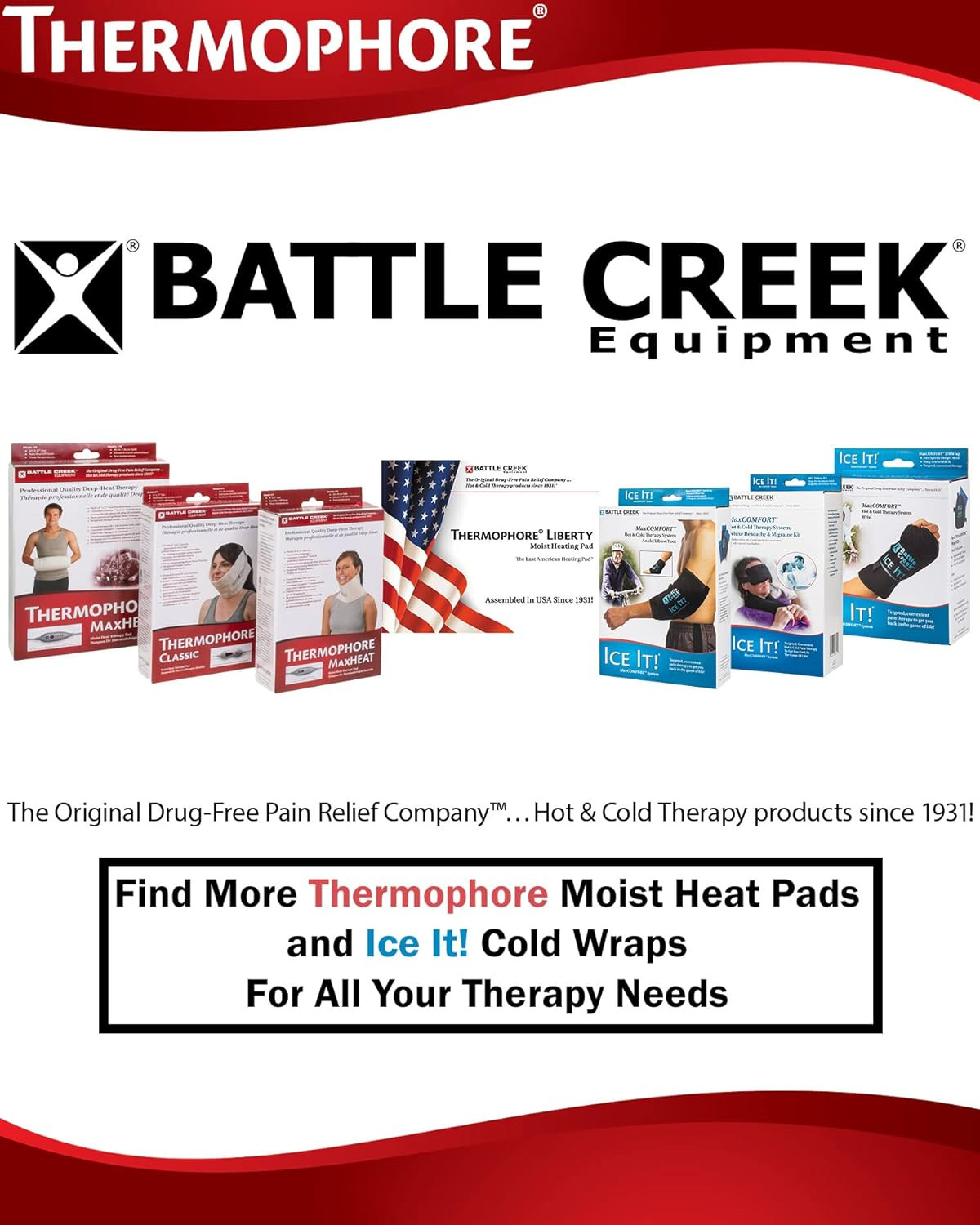 Battle Creek Equipment 056 14 in. x 14 in. Medium Thermophore