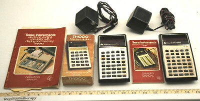 3pc Vintage 1970s Texas Instruments Portable Calculators Early ...