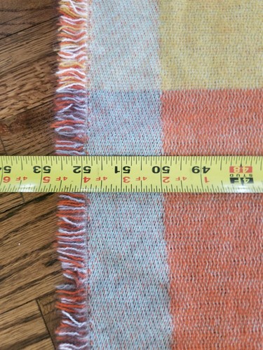 New Nordstrom Bliss Plush Throw Blue Multi Color Geometric Print 60 x 50 New - Picture 11 of 12