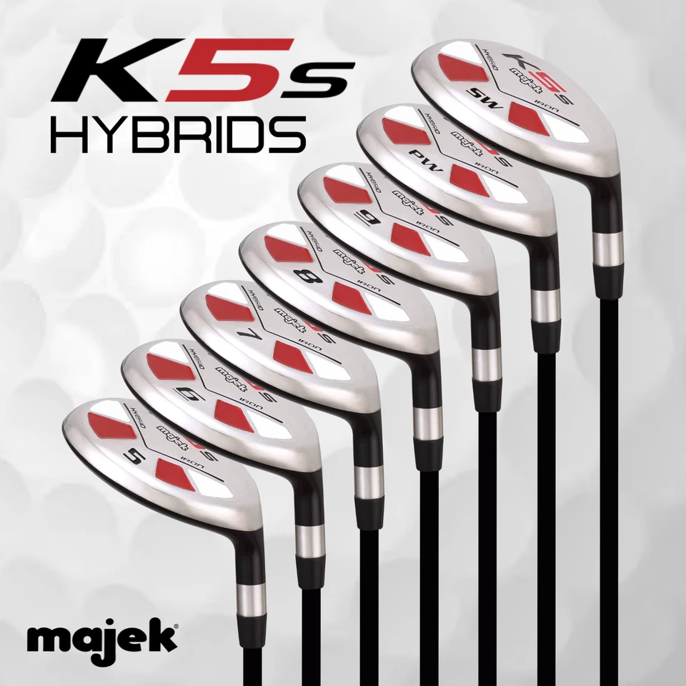Mens Majek All Hybrid Set 5-SW Reg Flex Graphite Shafts. Rescue Utility Clubs - Image 2 of 4