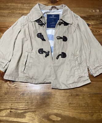American Eagle Outfitters Tan 3/4 Sleeve Jacket - Women's Size Medium