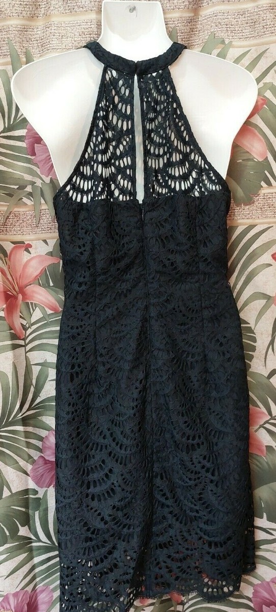 lilly pulitzer kenna halter dress Lilly Pulitzer Kenna Halter Dress (Size 4) (Onyx Scalloped Fan Lace)