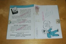 CURTISS-WRIGHT INFORMATION BROCHURE Not dated  British Examiner opened label