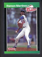 1989 Donruss The Rookies - #45 Ramon Martinez Rookie Card RC. rookie card picture