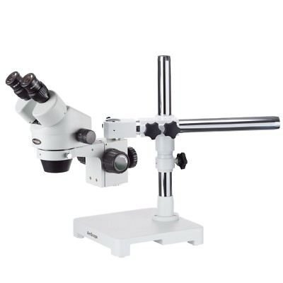 AmScope SM-3BY 7X-90X Stereo Zoom Microscope with Single Arm Boom Stand