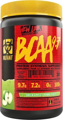 Mutant BCAA 9.7 Apple + Madness Rasp 573g / 60 serv 10/26+05/27 +  Samples