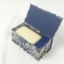 Punch Studio Triple Milled Luxury 4 Oz Lavender Soap Bar in Keepsake Music Box