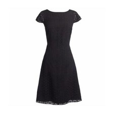 J. Crew Laser-Cut Cap-Sleeve Dress