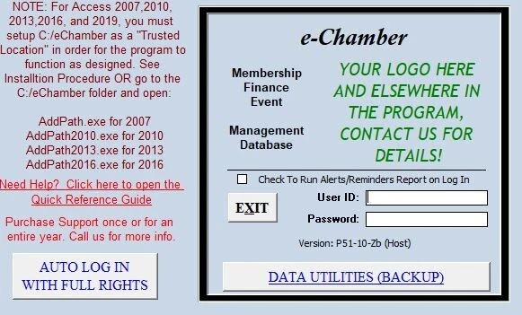 e-Chamber full Chamber member application link to website, uses Microsoft Access - Image 2 of 4
