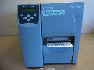 Zebra S4M S4M00-200E-0200T Barcode Label Printer LAN USB-B SERIAL- 1.082.026 IN