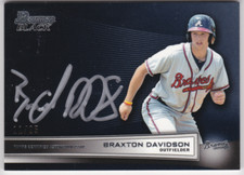 2014 Bowman Black Collection Autographs #BBCBD Braxton Davidson BD Auto /25 - NM