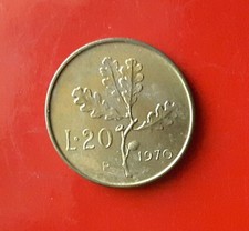20 LIRE 1970 ERRORE - ZAMPETTA DELLA R PIÙ CORTA ED EVANESCENTE [J391]