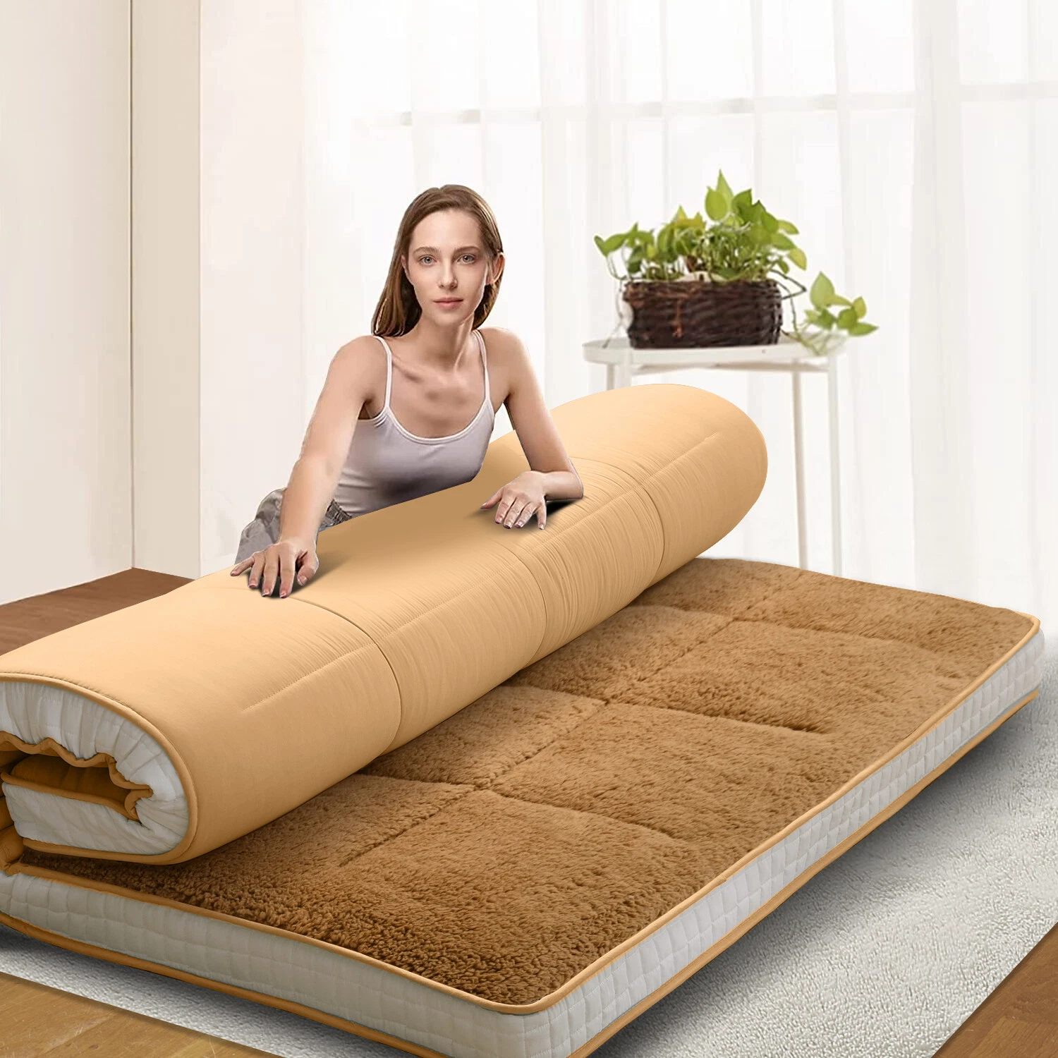 Fleece Foldable Japanese Floor Mattress-Super Soft Fuzzy Sleeping Pad for Adults
Opens in a new wind