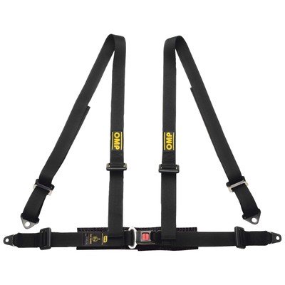 OMP Road 4 (Point) ECE Approved Harness, Black - (Track Day / Performance)