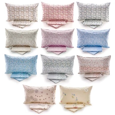 Lenzuola Caleffi Matrimoniale Fantasia Completo Letto 2 piazze puro cotone 100%