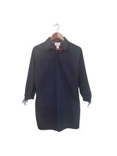Heyton Womens Blue Shirt Dress Button Front Knee Length Preppy Size Medium