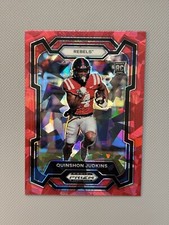 2024 Panini Prizm Draft Picks Quinshon Judkins Red Ice #146 Ole Miss Rebels