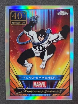 2025 Topps Chrome Marvel, Flag-Smasher, 40th Anniversary MA-9