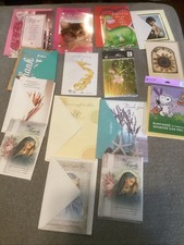 Thank You Cards 24 Mixed Lot of Cards Envelope Birthday Sympathy Lot A