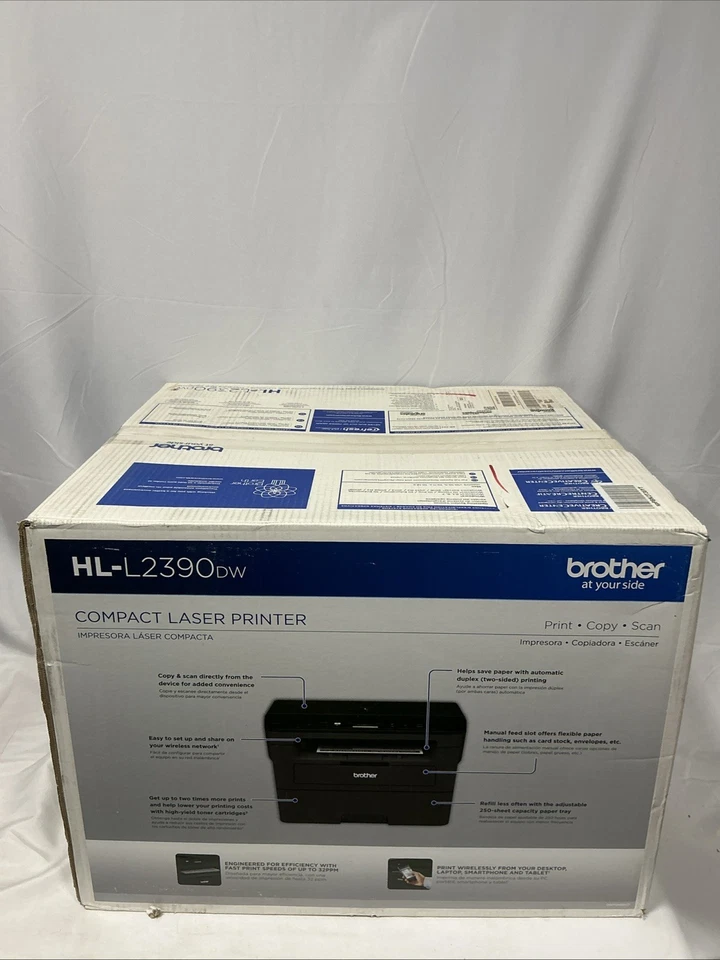 Brother HL-L2390DW Compact Monochrome Laser Printer - Image 2 of 4