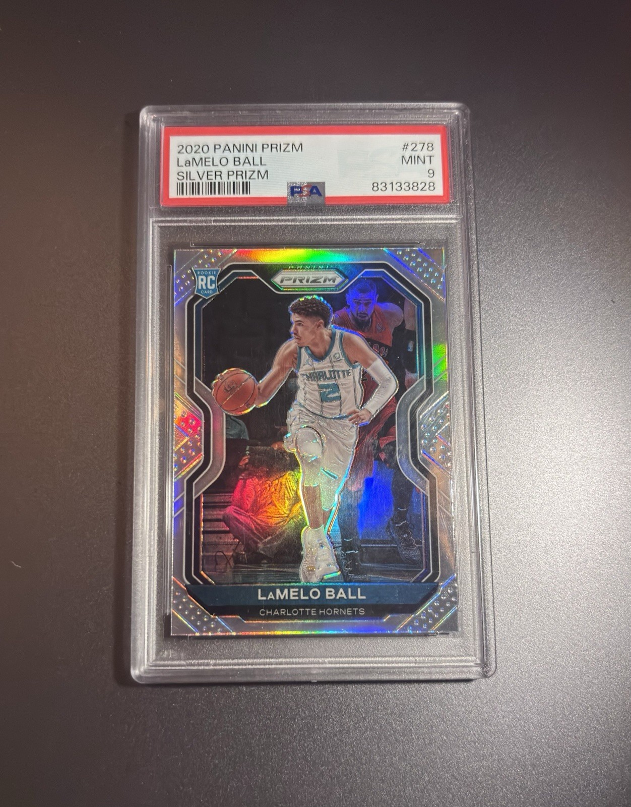 2020-21 Panini Prizm LaMelo Ball #278 Silver Prizm (RC) PSA 9