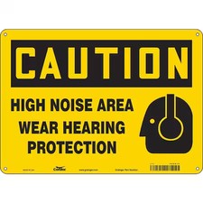 Condor 466A19 Safety Sign, 10 In Height, 14 In Width, Aluminum, Horizontal