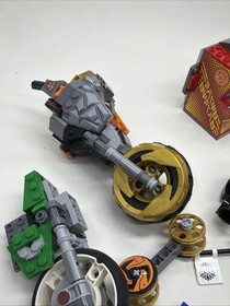 Lego Ninjago Set Parts Lot Partial Bike Car 71714 70672 Dragon Arcade Jay Cole