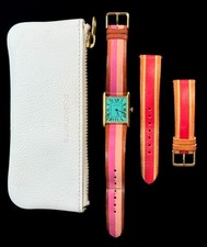 Vintage La Californienne Cartier Tank Watch Mechanical Vermeil Bag Strap Runs