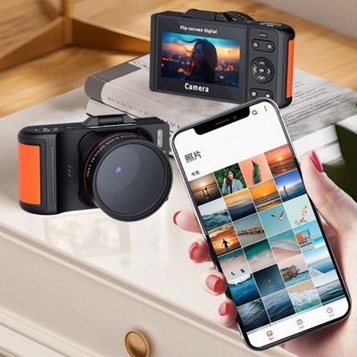 4K Video Digitalkamera mit Klappbildschirm kompaktes und leichtes Design