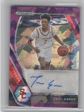 2021 Prizm Draft Picks Tahj Eaddy #DP-TEA Purple Cracked Ice Prizm Autograph ...