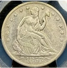 1853-O PCGS Genuine Cleaned ,VF Detail -Arrows & Rays Seated Liberty Silver 25c