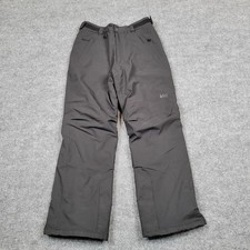 REI Pants Kids Medium Black Ski Snow Insulated Winter Outdoor Growth Spurt Boys