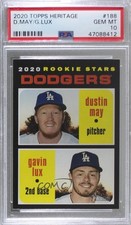 2020 Topps Heritage Rookie Stars Dustin May Gavin Lux (Base) #188 Rookie RC 05p9