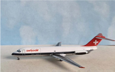 1:400 AeroClassics Swissair DC-9-32F HB-IFZ Diecast Cargo Plane Model