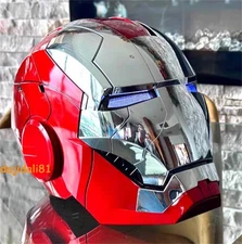 US!! AUTOKING 1:1 Wearable Iron Man MK5 Helmet Voice Control Mask Cosplay Prop