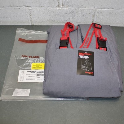 Honeywell Salisbury Bib Overalls ACB100RG4X, Size 4XL / XXXXL, 100 CAL Arc Flash